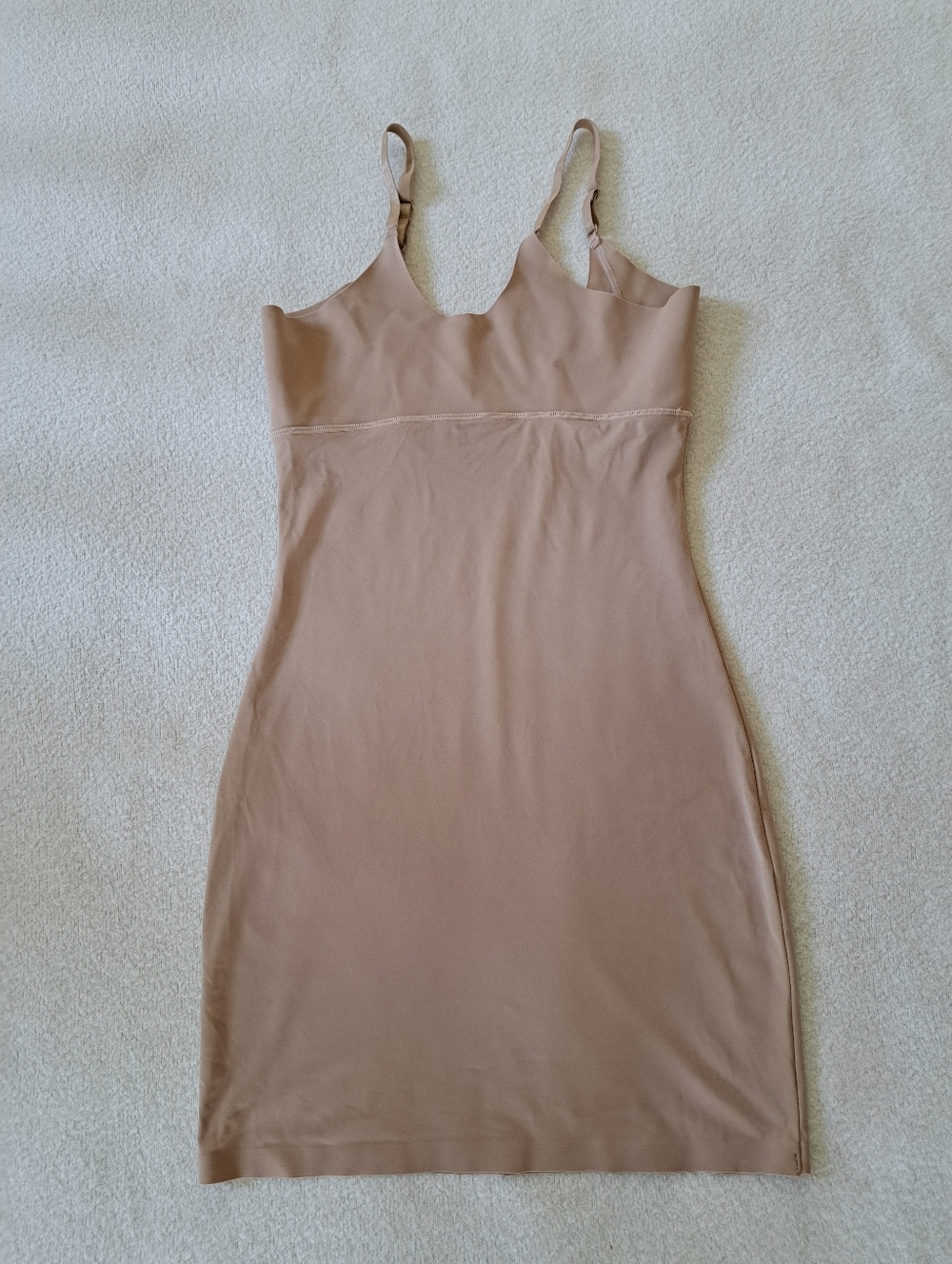 Warner's Beige Nude Shaping Slip Dress - Picture 3 of 9
